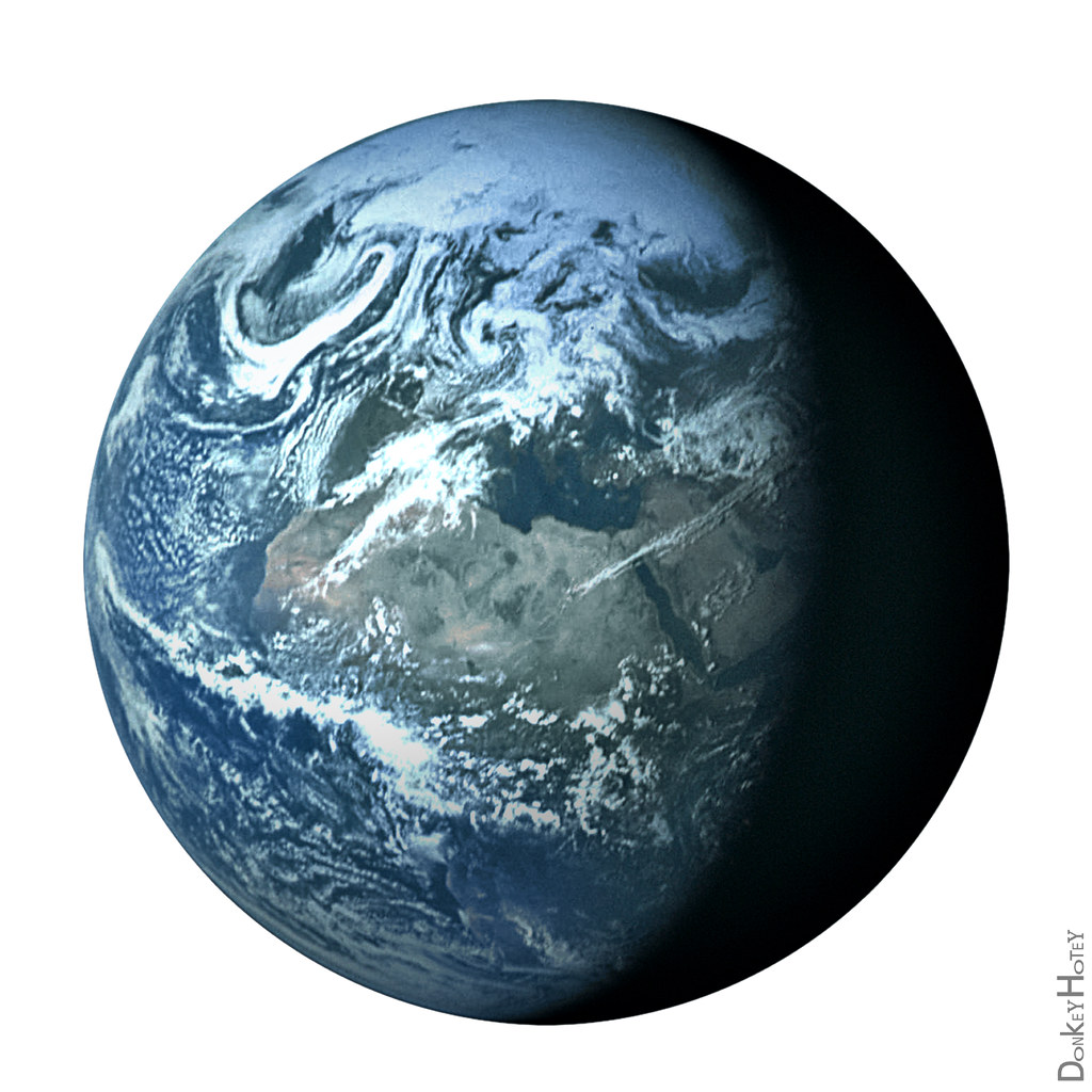 A scientist examining a global climate-model output on a large monitor.